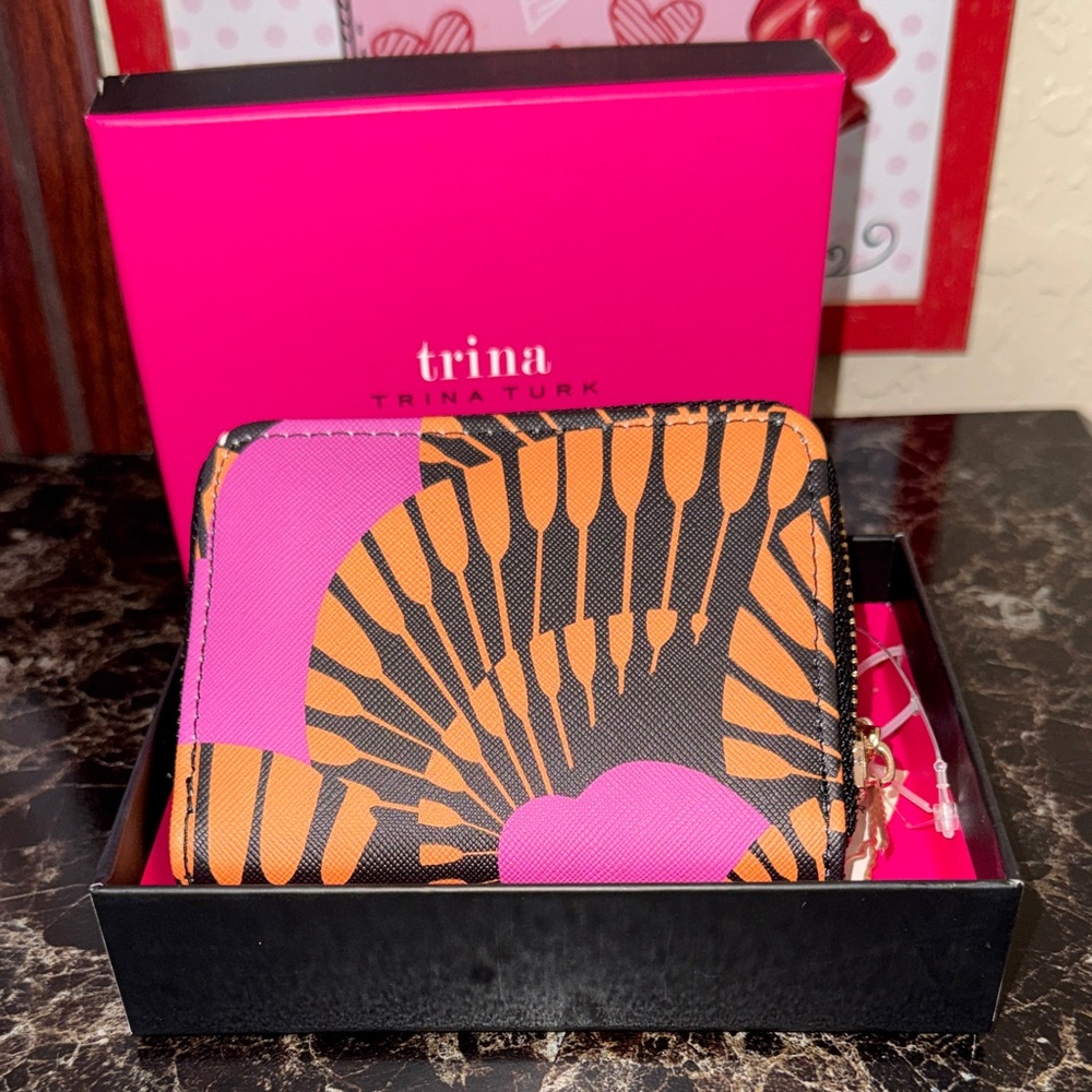 Trina Turk Pink and Orange Wallet NWT
